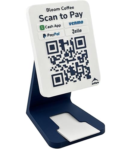 Amazon.com: Square Reader Holder and QR Code Payment Sign with